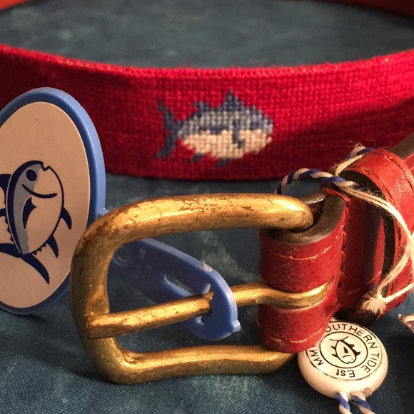 🐟Southern tide needlepoint belt🐟 - Picture 2 of 7